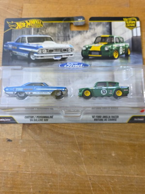 Hot Wheels Premium '64 Galaxie 500 & '67 Ford Anglia Racer new