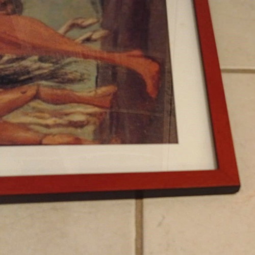 Giorgio de Chirico Hector and Andromache Museum Poster like new, wood frame
