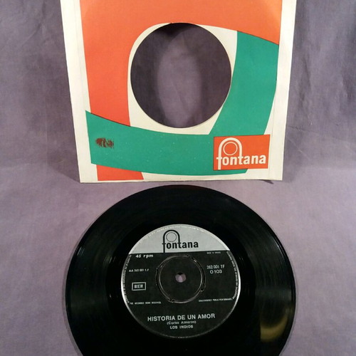 Los Indios Historia de un amor 7" used, very good condition x3