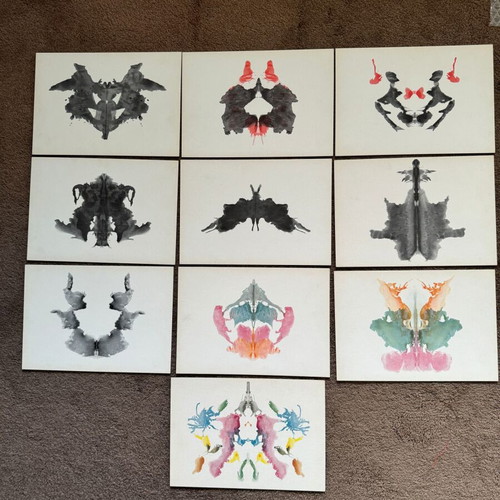 Hermann Rorschach Psychodiagnostik plates vintage 1948 used