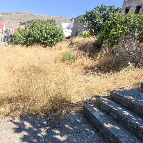 Land plot in Lieni, Symi, buildable, 200 m² with sea view