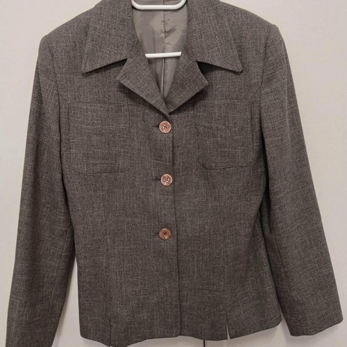 Gray jacket used, padded and lined, size M