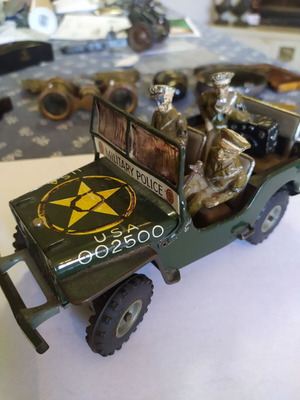 American Military Jeep Toy used, Arnold 1950 West Germany