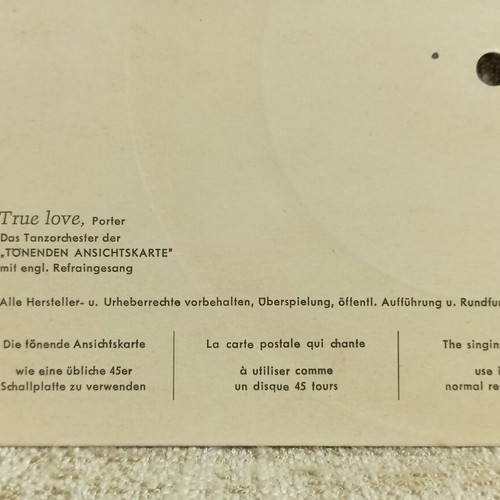 Autumn Mood card new, plays like a 45 rpm record