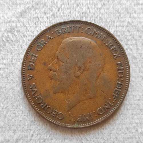 United Kingdom 1 Penny 1932 George V coin used