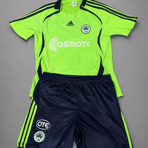 Panathinaikos Official Jersey and Shorts 2006-2007 Used Size L