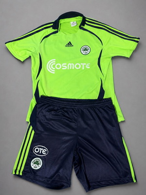 Panathinaikos Official Jersey and Shorts 2006-2007 Used Size L