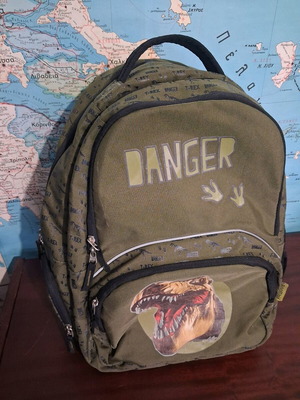 Σχολική τσάντα σακίδιο πλάτης Goomby "Danger T-Rex" σαν καινούργιο