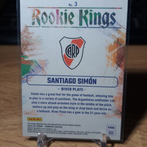 Donruss 2023-24 Rookie Kings Santiago Simon RC River Plate card like new