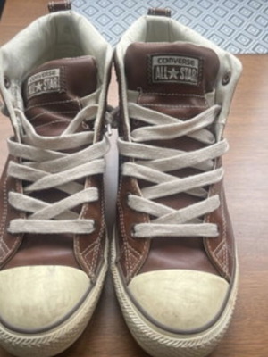 Converse All Star leather shoes like new, size 42.5, brown sneakers