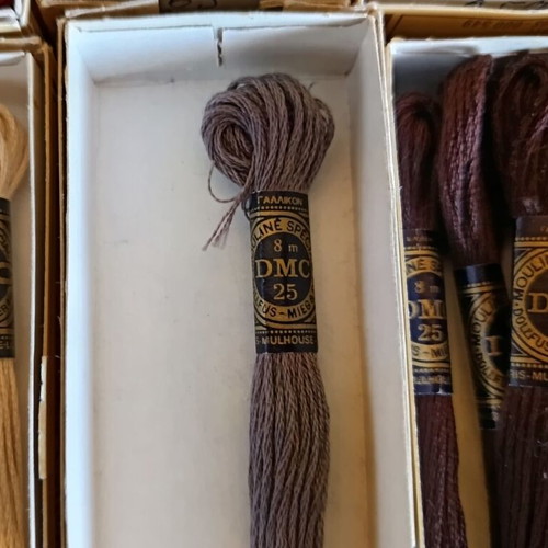 Set of 48 Anchor and D.M.C. new embroidery and crochet threads
