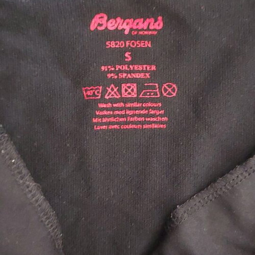 Bergans of Norway top like new, size S, black