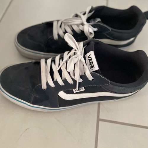 Vans men's shoes used, blue, size 45