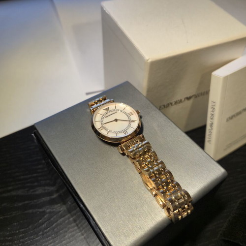 Emporio Armani Gianni T-Bar AR1909 women's watch, rose gold