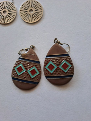 Faux bijoux earrings used, pack of 4 pairs