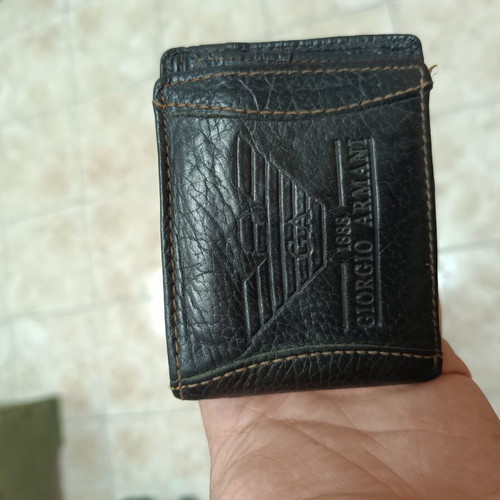Armani wallet used