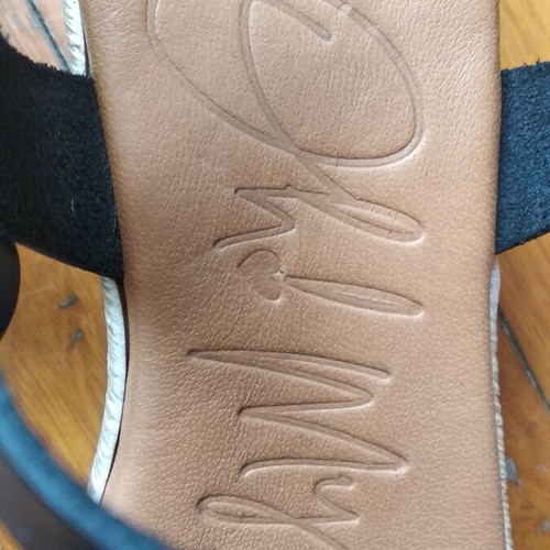 Oh My Sandals leather platform sandals, size 36, black