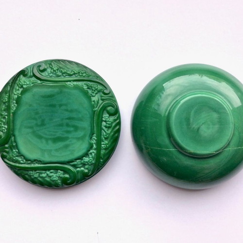 Collectible Malachite Box CURT SCHLEVOGT used
