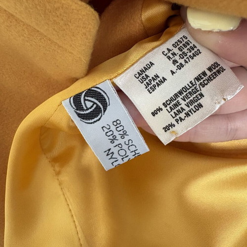 Laurel mustard jacket like new, size XXXL