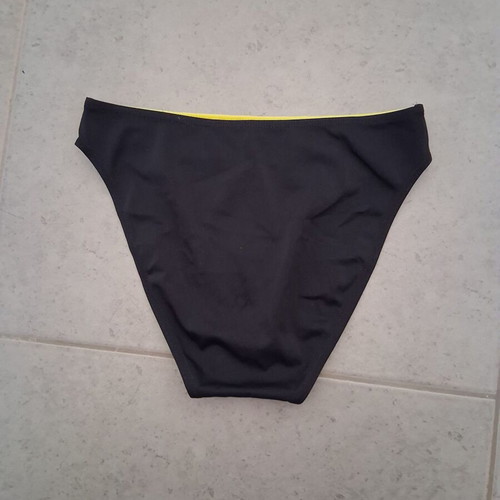 Aqualife vintage women's bikini bottom, black and green