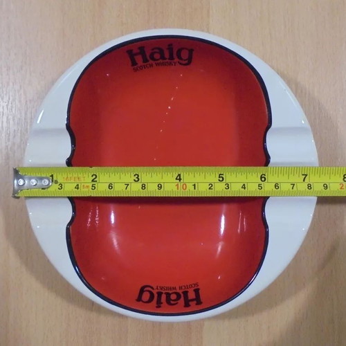 Haig Scotch Whisky old promotional ceramic ashtray used