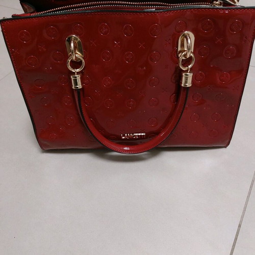 Lancetti shoulder bag burgundy like new