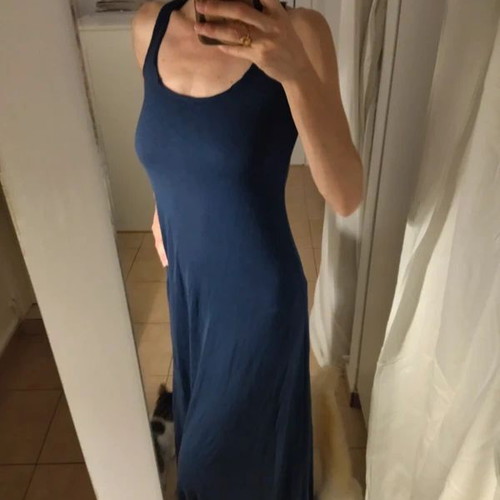 Maxi navy blue dress like new Naiba, size S