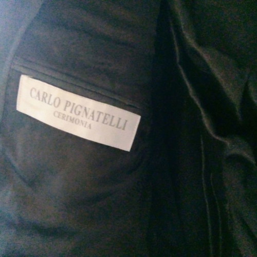 Italian Carlo Pignatelli men's suit used, size L, black