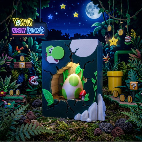 Yoshi RGB Lamp like new, retro gaming decoration