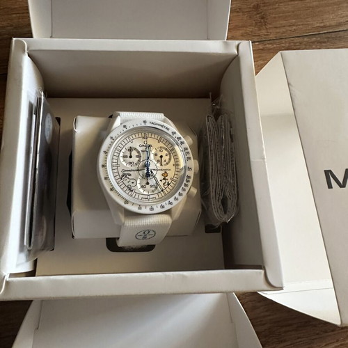 Omega x Swatch Bioceramic MoonSwatch Mission to the Moonphase White Edition new