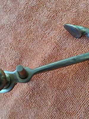 Bronze anchor-shaped table candlestick, new