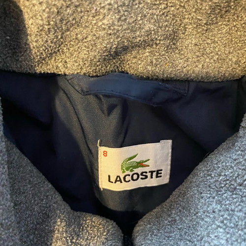 Lacoste kids jacket used, dark blue, size 8