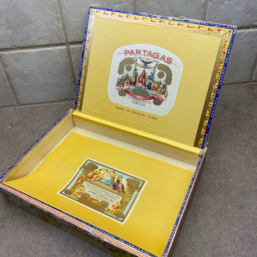 Partagas Habana cigar boxes used, set of 2