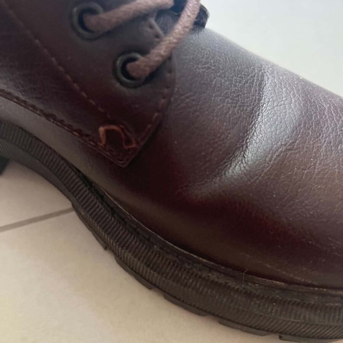 Vintage brown leather ankle boots like new, size 38