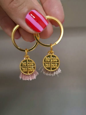 Set of 2 Jesus Christ Nika keychains new with pouch