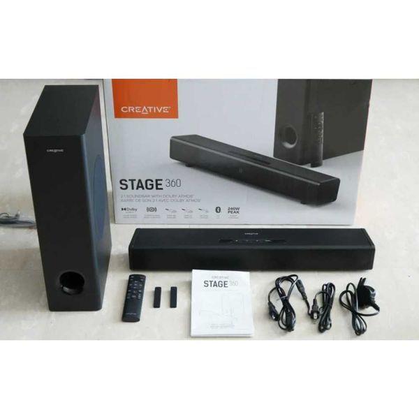 Soundbar Creative STAGE 360, 2.1, Bluetooth 5.0, Dolby Atmos