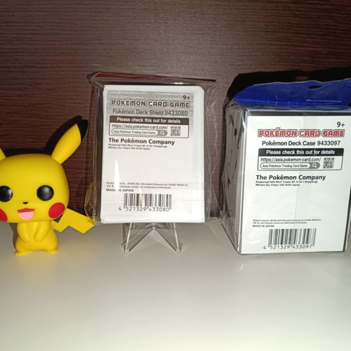 Official Pokemon Company Black Bolt Deck Box and White Flare Card Sleeves new