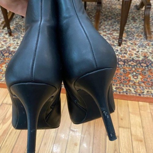 Mango black boots like new, size 38