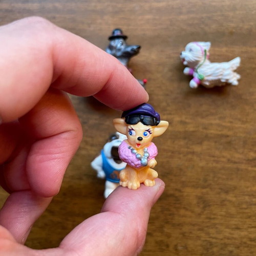 Kinder surprise City dogs figures used, pack of 6