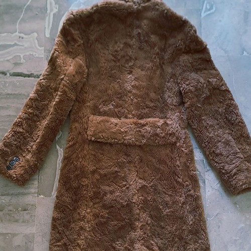 Achilleas vintage teddy coat unisex, used, brown