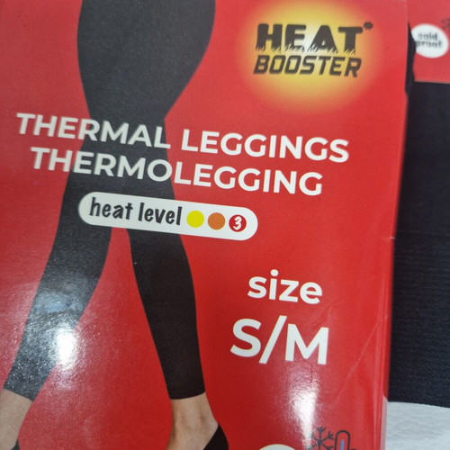 Thermal leggings, black, size S/M