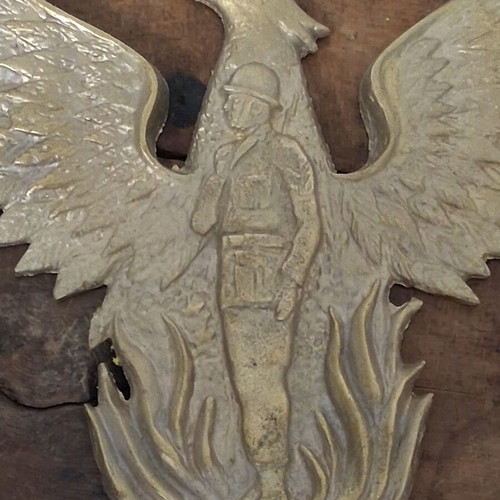 Bronze shield like new, large 30 cm, 2700 grams