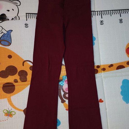 Body Move women's sportswear bell-bottom leggings used, size S, burgundy