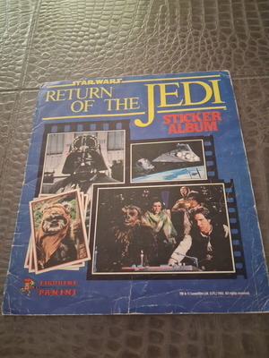 Star Wars Panini sticker album 1983 English edition used, 100% complete