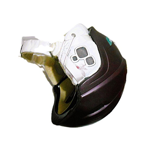 Children's bicycle helmet like new, purple and white