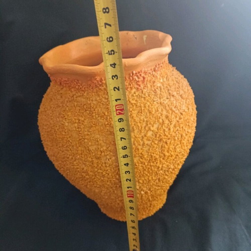 Handmade clay vase used in good condition