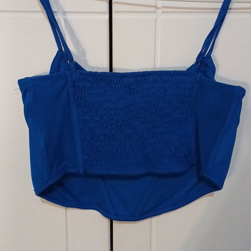 Corset Top Stradivarius like new, blue, size L