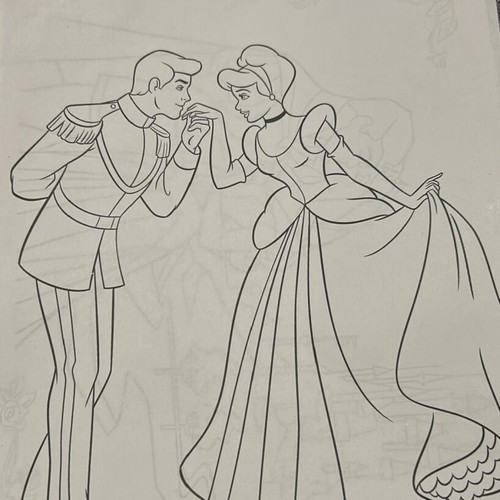 Disney princess coloring designs used