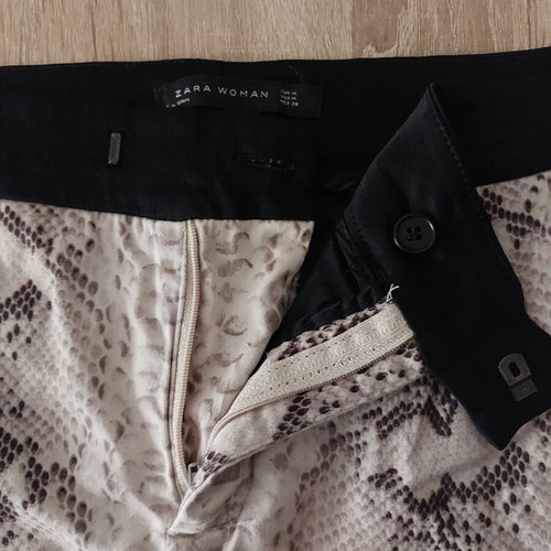 Zara Woman Animal Print Pants Medium Like New