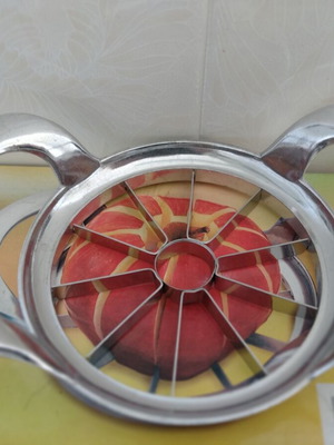 Apple slicer new, six equal parts